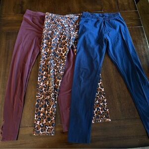 3 Pairs Girls Leggings Size XL (14-16)
